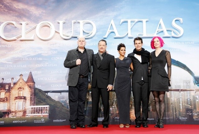 Von links nach rechts: Andy Warchowski, Tom Hanks, Halle Berry, Tom Tykwer und Lana Wachowski. 