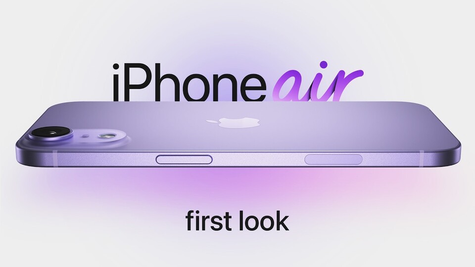 A concept image is a powerful iPhone 17 Air. (FrontPageTech via YouTube)