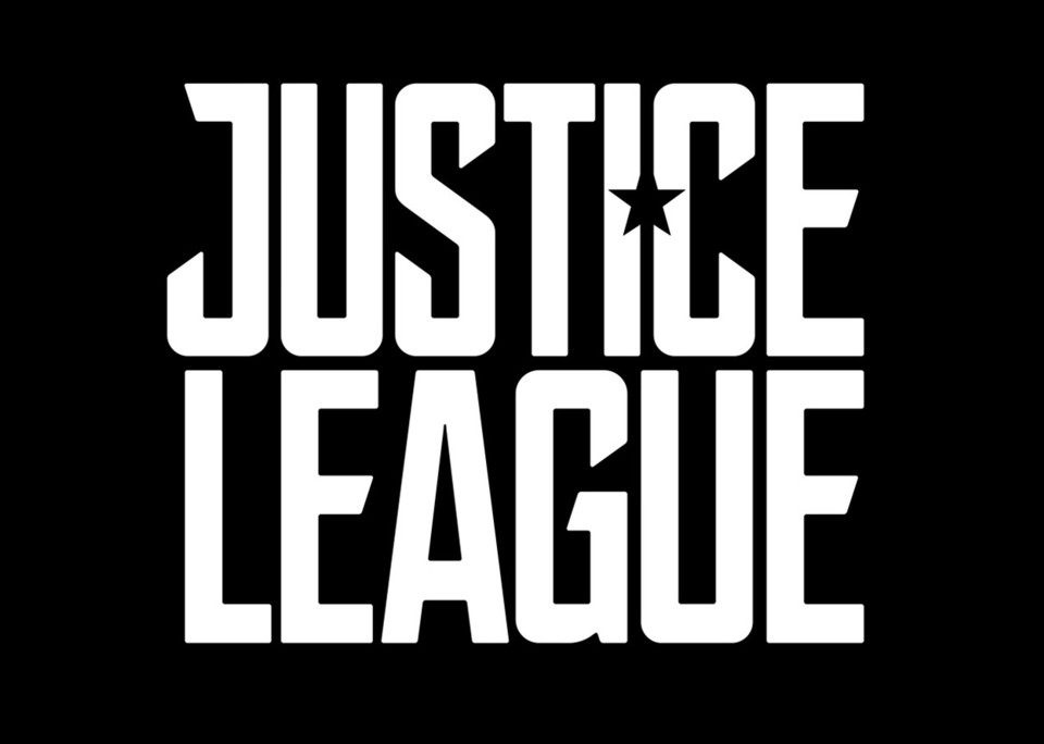 Das offizielle Logo zum Film Justice League in schwarz....