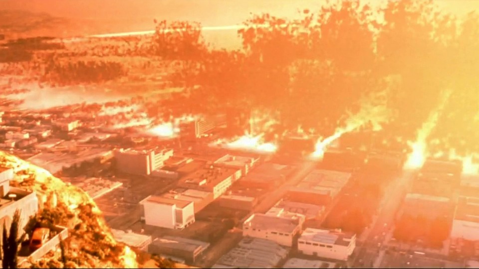 Gott sei dank nur ein Alptraum: L.A. wird von Skynets Atomangriff verwüstet.