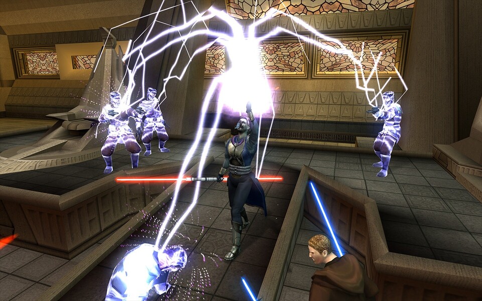 Wer in Knights of the Old Republic böse spielen will, sollte gleich so böse wie möglich sein - nicht aus Überzeugung, sondern um alle Fähigkeiten freizuschalten.