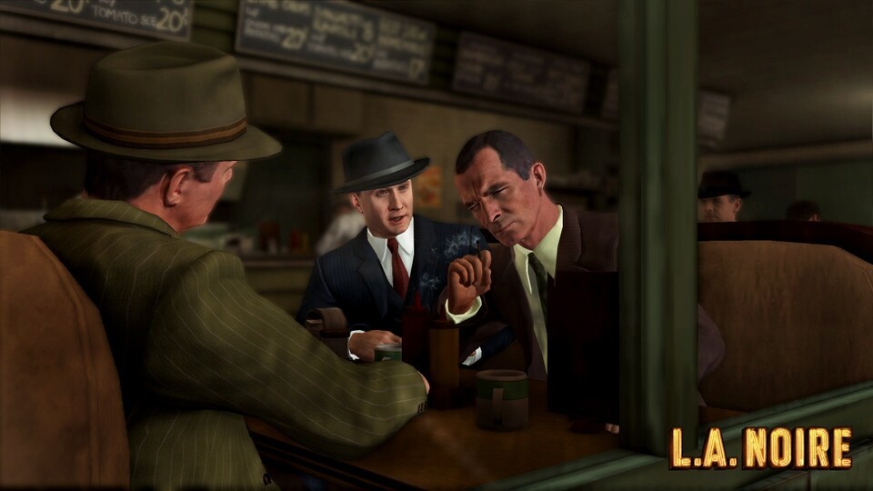 Die Konversationen sind das zentrale Spielelement in L.A. Noire. : Die Konversationen sind das zentrale Spielelement in L.A. Noire.