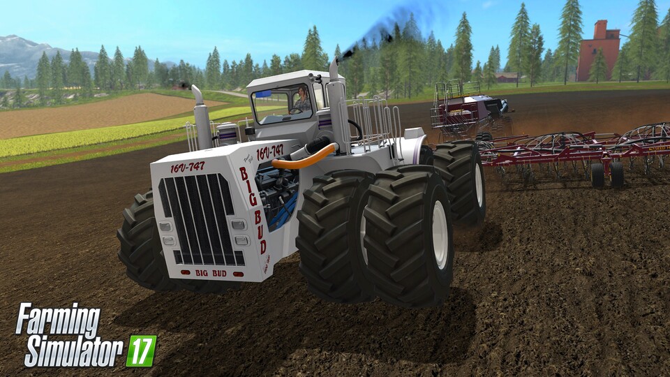 Der DLC »Big Bud« für den Landwirtschafts-Simulator 2017 bietet riesige Traktoren.
