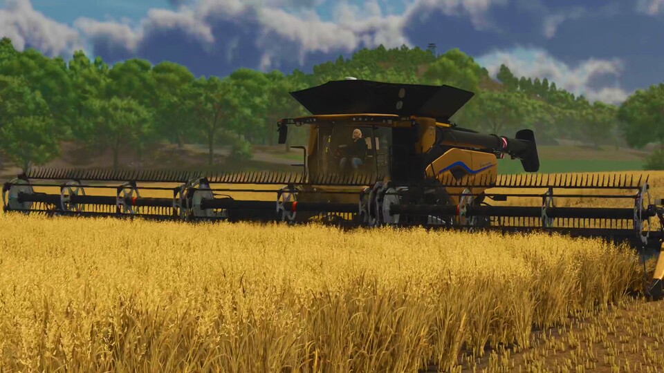 Exclusively for pre-orderers: You can only get the huge New Holland CR 11 Gold Edition if you secure the game earlier at no extra charge.