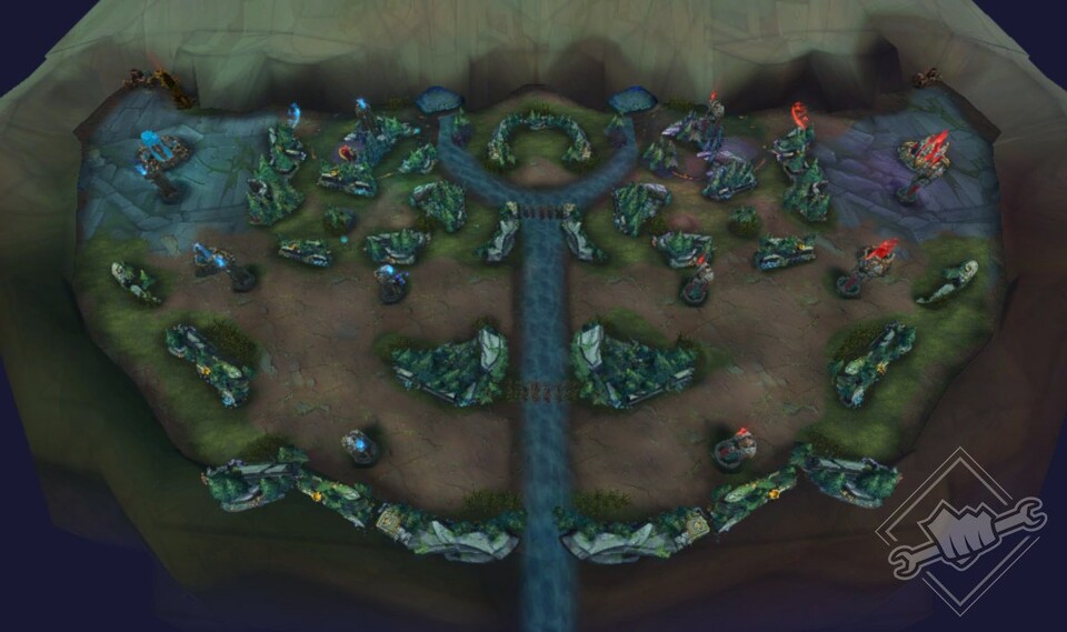So sieht die neue Map in League of Legends: Nexus Blitz aus.
