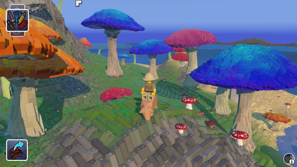 Eine der vielen unterschiedlichen Landschaften ist zum Beispiel die Pilzwelt.