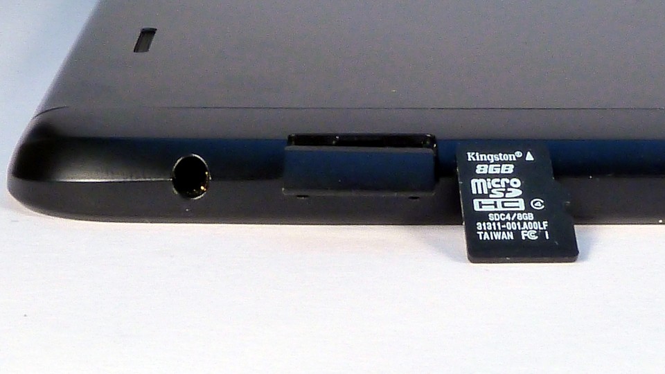 Dank MicroSD-Slot ist der Speicher des LG G Pad 8.3 erweiterbar.