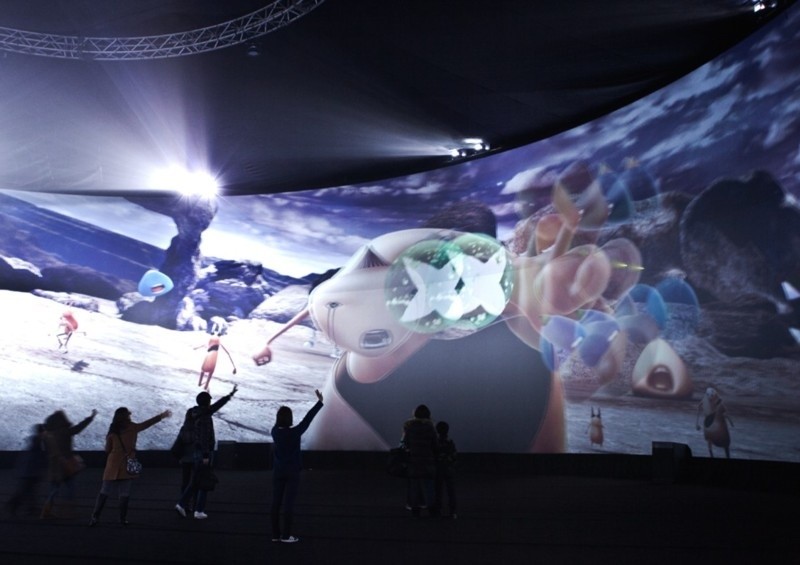 Im »Live Park« wird der Besucher zum Avatar - Kinect sei Dank.