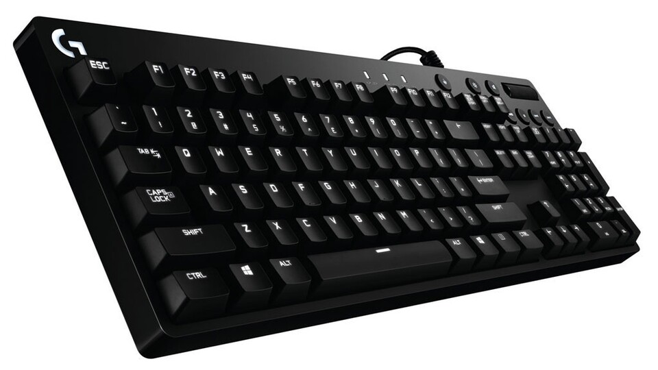Eine schnörkellose Gaming-Tastatur stellt die Logitech G610 Orion Red dar.