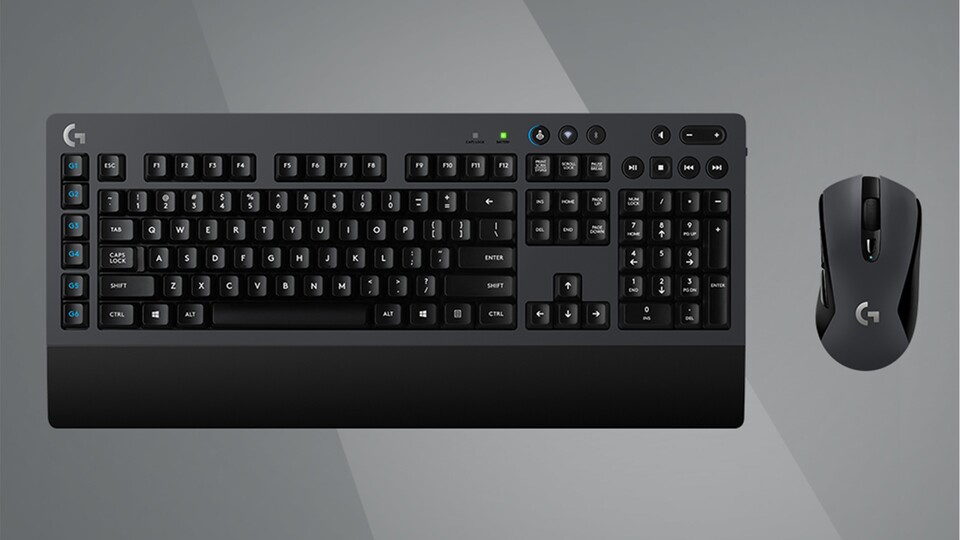Logitech setzt in der Gaming-Linie vermehrt auf drahtlose Übertragung wie bei der G603 Maus und der G613 Tastatur.