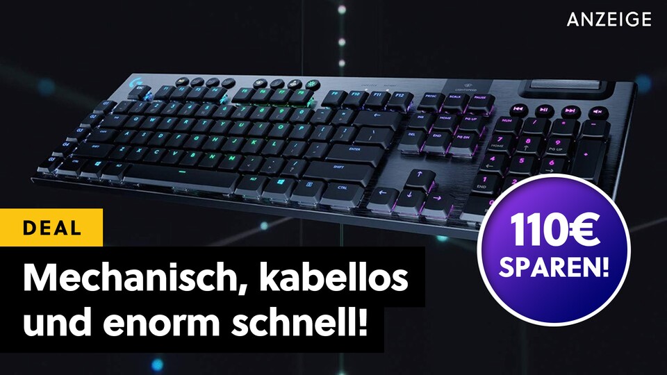 Das derzeit beste Tastatur-Angebot bei Amazon: Lasst euch die Logitech G915 nicht entgehen, wenn ihr krasse Keyboard-Performance zu einem fairen Preis haben wollt!