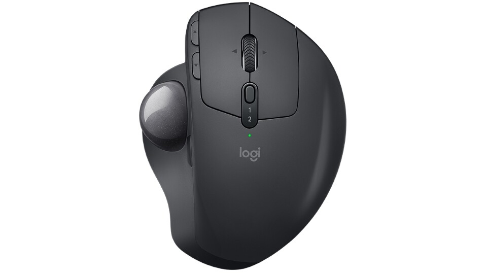 Der Logitech MX Ergo soll die Muskulatur weniger belasten als eine Maus. (Bildquelle: Logitech)