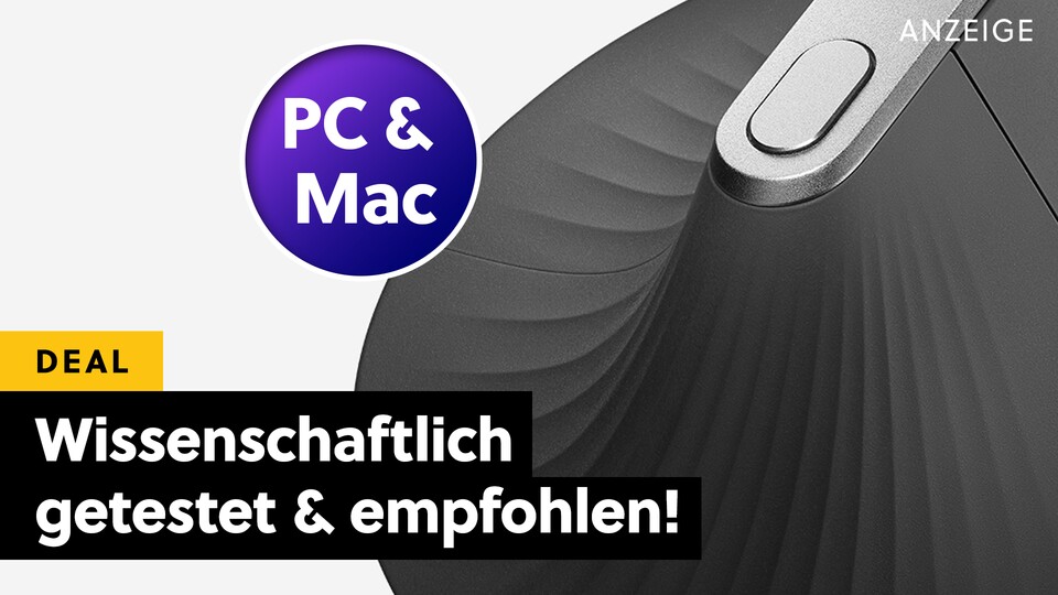 Die beste Maus für PC + Mac, die ich je hatte: Die Logitech MX Vertial ist wireless, im Amazon Oster-Angebot und hilft gegen Schmerzen im Unterarm und Handgelenk