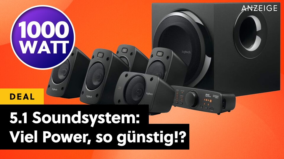 Ein Gutes 5.1 Soundsystem Zum Kleinen Preis: Diess Logitech 5.1 Kompalettset Ist Eine Surround-Anlage Mit Mächtig Wumms!