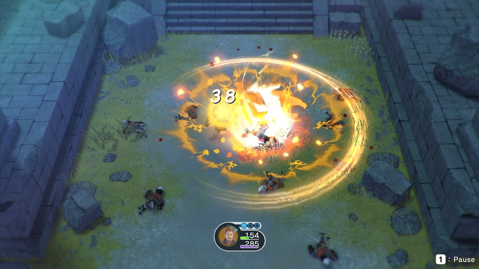 Obaro ist ein mächtiger Magier der sogenannten Steinmenschen und kann mächtige Feuer- und sonstige Flächenzauber wirken.