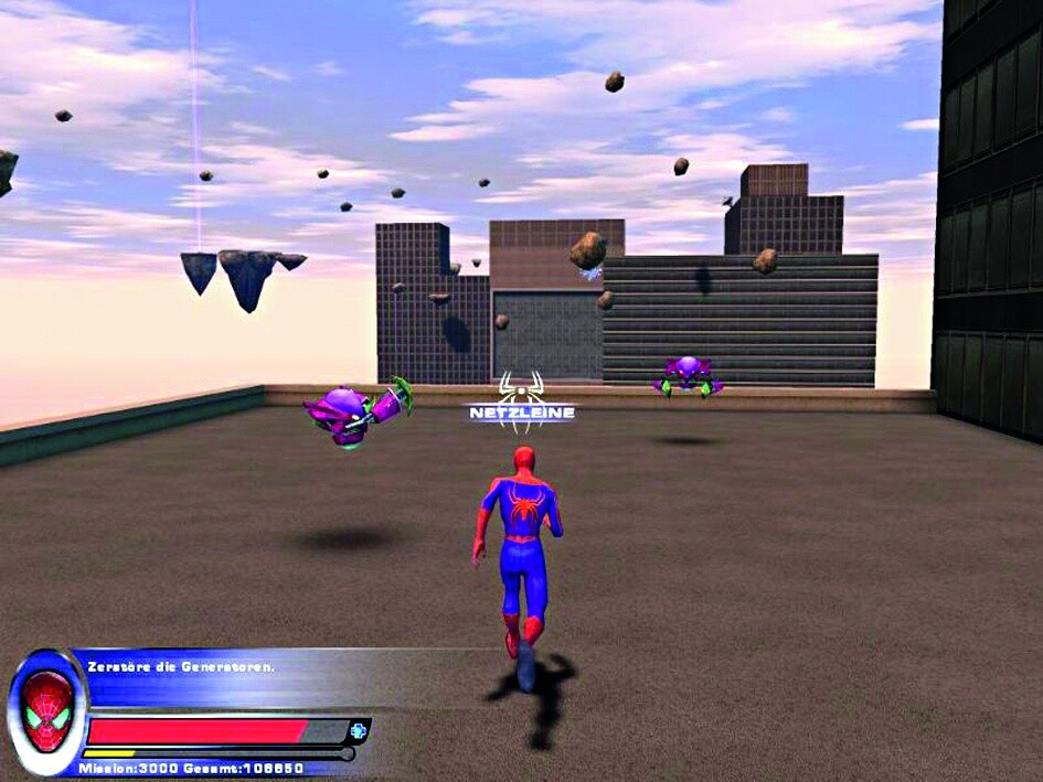 Ein Titel, zwei Spiele: Die PC-Version von Spider-Man 2 fiel inhaltlich und technisch deutlich schlechter aus als die Konsolen-Variante.