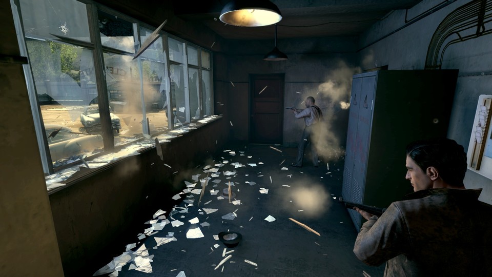 Mafia 2 protzt unter anderem mit PhysX-Spielereien wie Partikeleffekten (Glas- und Holzsplitter) und Rauch der vom Wind beeinflusst wird.