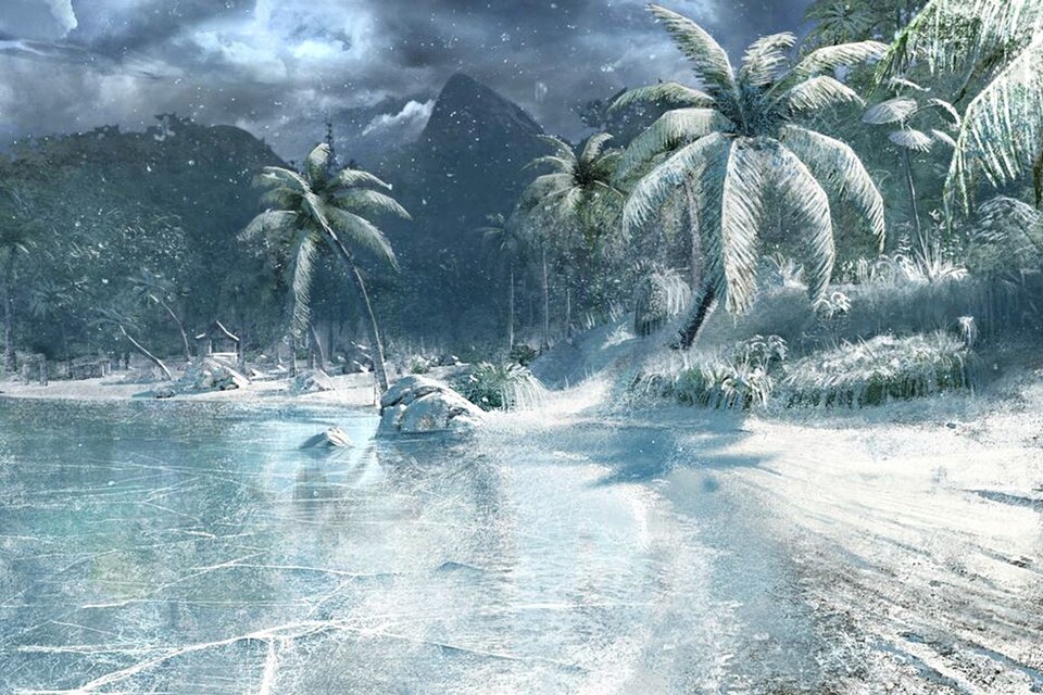 Ausgangspunkt für Crysis war eine mit Schnee und Eis modifizierte Umgebung aus Far Cry.