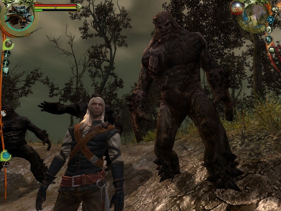 Rund um den kantigen Hexer Geralt entspinnt das Rollenspiel The Witcher eine düstere Geschichte, in der moralische Entscheidungen eine Rolle spielen.