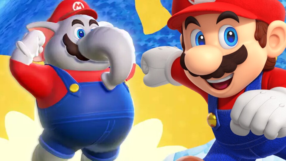 In Super Mario Bros. Wonder kann sich Mario in einen Elefanten verwandeln.