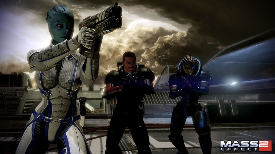 Screenshot aus dem bisher letzten DLC für Mass Effect 2, »Versteck des Shadow Broker«