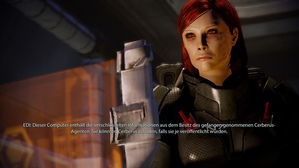 Bösen Shepards klaffen Narben im Gesicht.