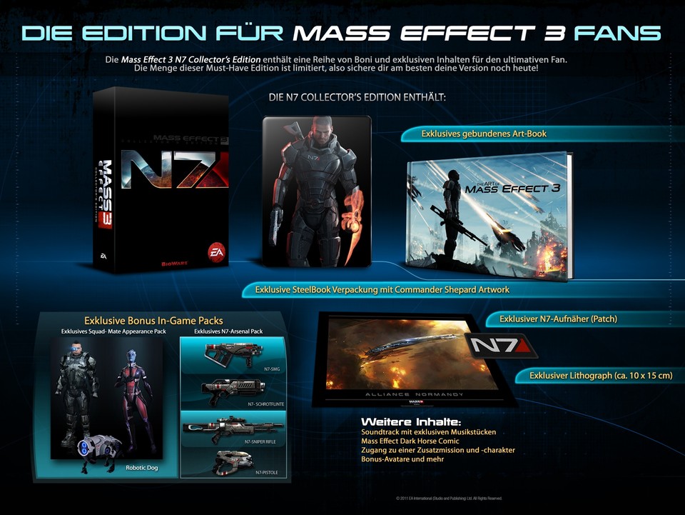 Die »N7 Edition« von Mass Effect 3.