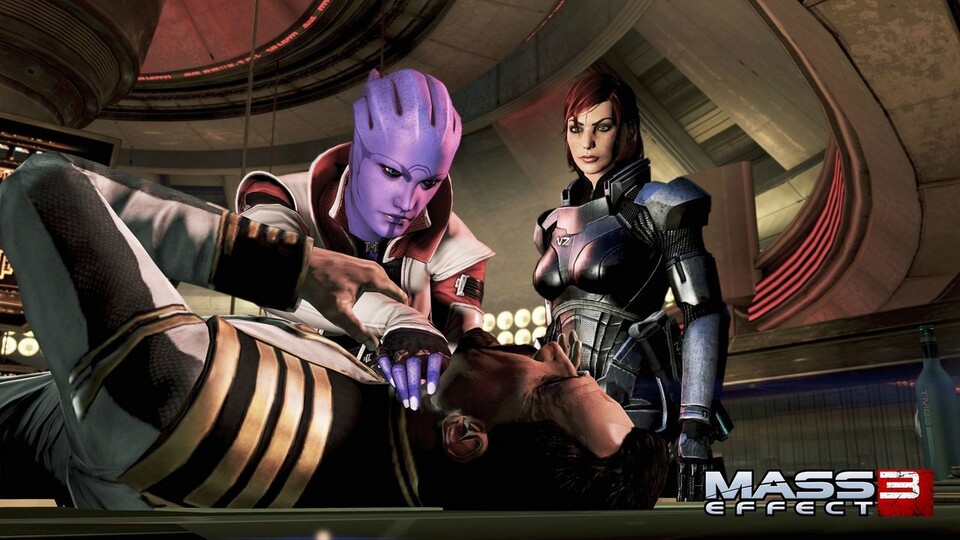 In Omega stellt sich Aria gemeinsam mit Shepard Cerberus.