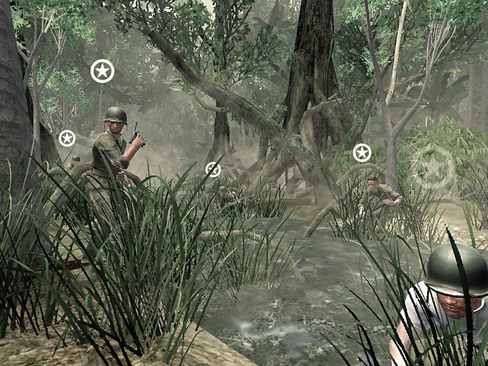 Die Dschungel-Levels sind sehr detailliert und beklemmend.