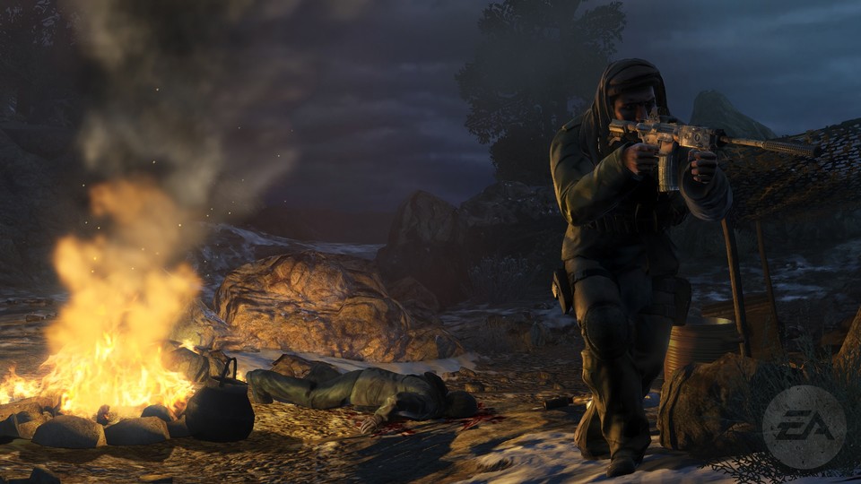 Die uns gezeigte Mission war ein so genannter »Skalpell«-Einsatz. Der Spieler schaltet dabei lautlos Terroristen aus.