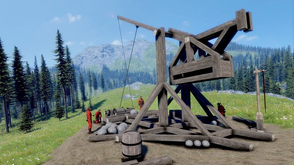 Medieval Engineers wird tolle Physik-Effekte für die Burgenzerstörung bieten - das zeigt der erste Gameplay-Trailer.