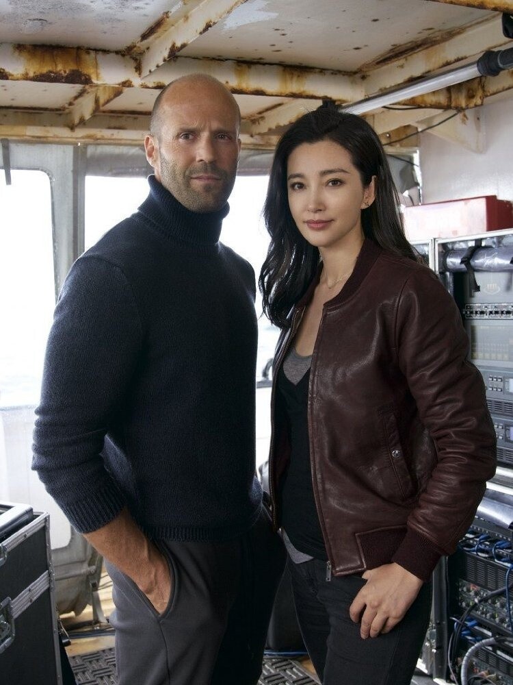 Meg mit Jason Statham und Bingbing Li.