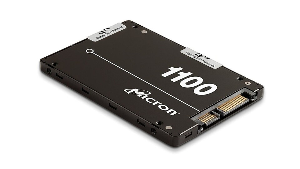 Die Micron 1100 bietet 512 GByte Speicherplatz für die SATA-Schnittstelle.