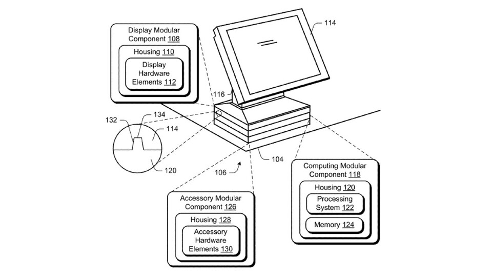 Microsoft beschreibt in seinem Patentantrag einen modularen PC.