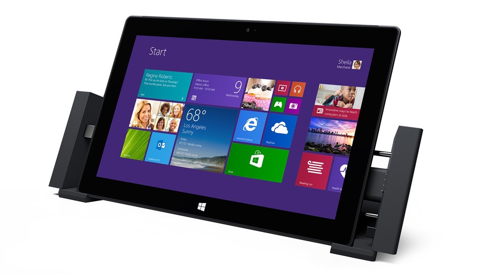 Das Microsoft Surface Pro 2 ist 100 Euro günstiger, wenn der Microsoft Store mit Windows XP aufgerufen wird.