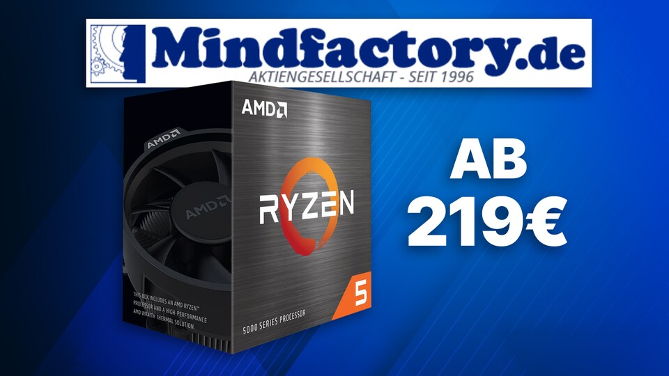 AMD bietet euch mit dem Ryzen 5 5600G eine günstige Option zumindest ein wenig 3D-Power zu bekommen: Die CPU enthält eine gegenüber Intel recht potente iGPU.