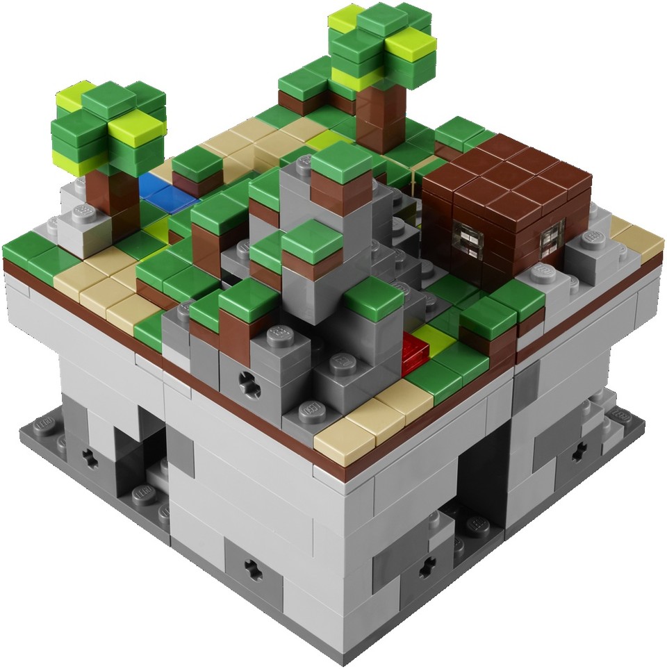 So sieht das Lego-Set von Minecraft aus.