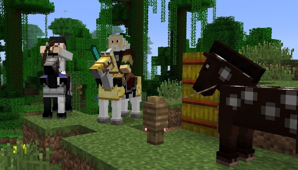 Minecraft wird mit Update 1.6 um Pferde erweitert.