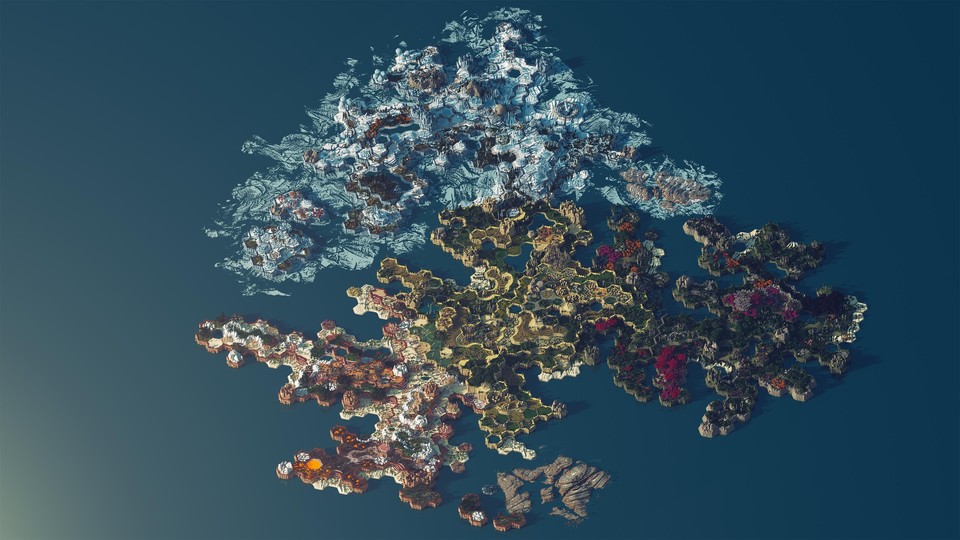 An der Riesen-Map »Phain« für Minecraft hat der Modder »Destralix« über ein Jahr lang gearbeitet.