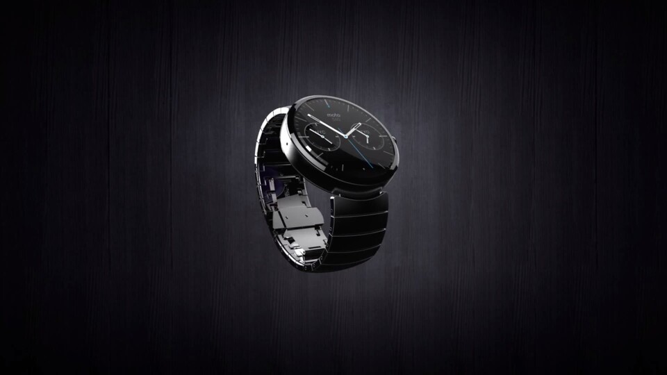 Die Moto 360 von Motorola ist eine Smartwatch, die wie eine herkömmliche Armbanduhr aussieht.