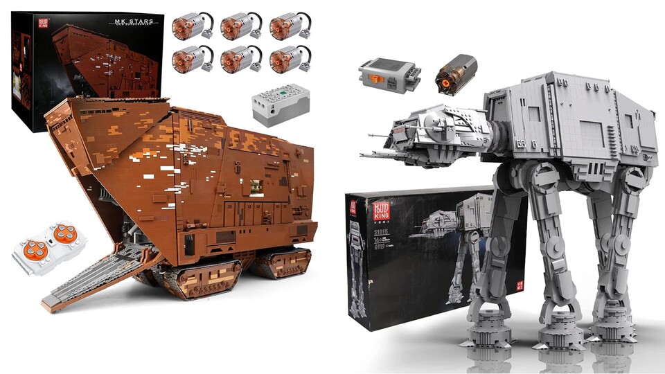 These two sets have over 20,000 pieces combined - but already cost less overall than LEGO just for their AT-AT requirements.