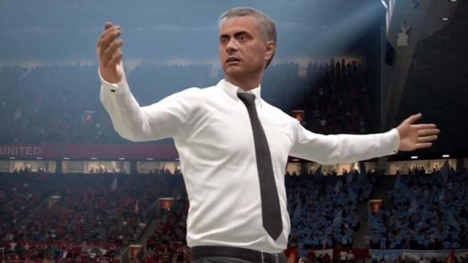 Jose Mourinho wettert am Spielfeldrand von FIFA 17 ... und im echten Leben.