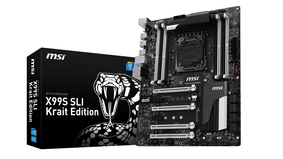 Das MSI X99 SLI Krait Edition ist für Intels Haswell-E-Prozessoren gedacht.