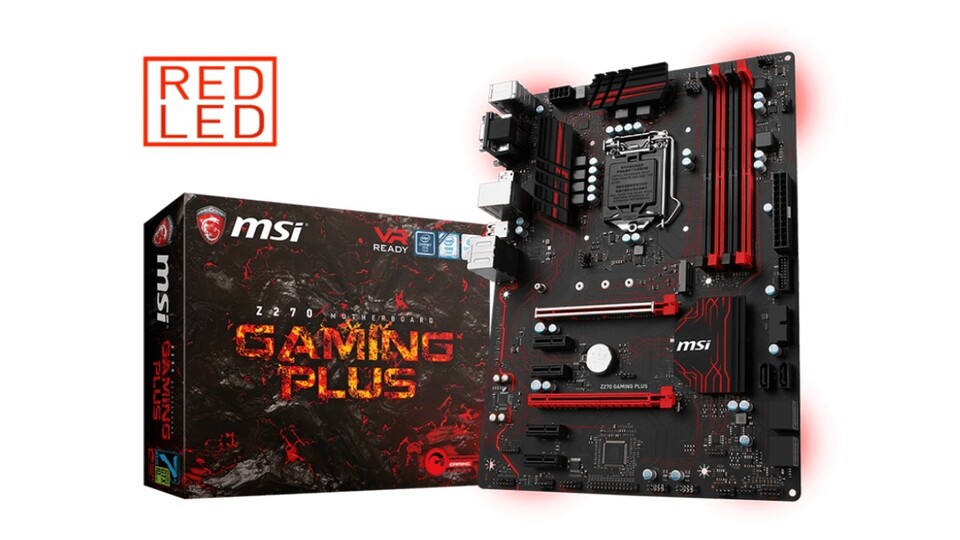 Das MSI Z270 Gaming Plus nimmt unter anderem den nicht nur bei Gamern beliebten Intel Core i7-7700K auf.