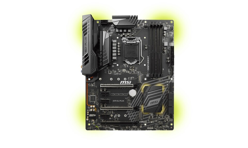 Das MSI Z370 SLI Plus ist gut ausgestattet und dank Caseking-Deal erfreulich preiswert für ein Z370-Board.