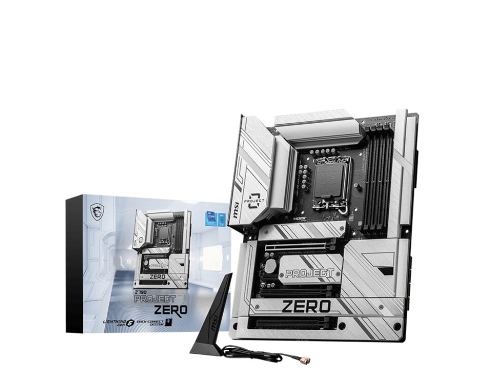Das Z790 PROJECT ZERO ist ein Mainboard im ATX-Format, das sich im gehobenen Segment ansiedelt.