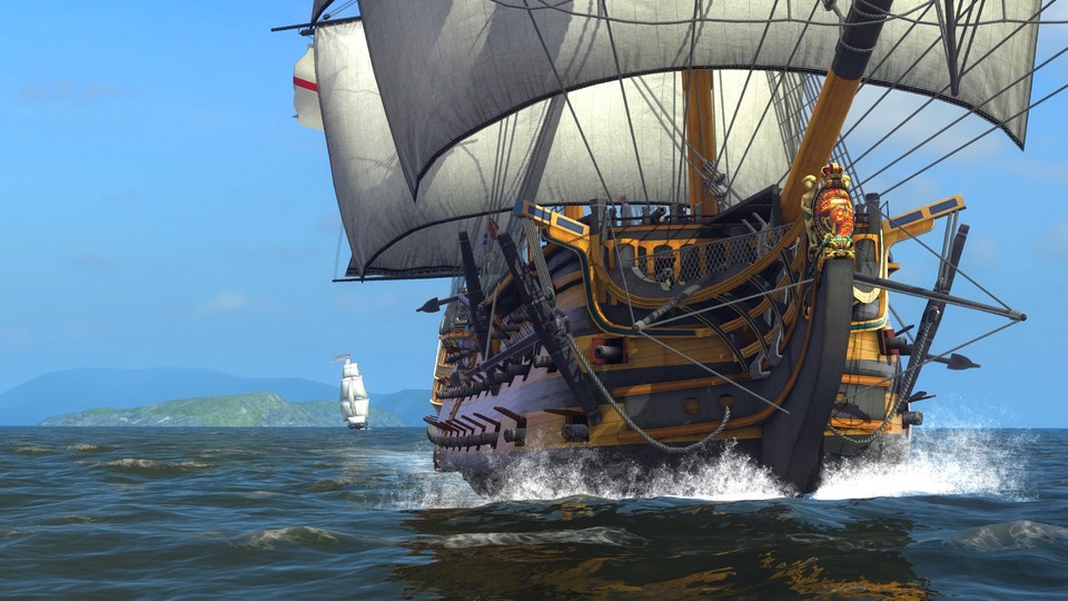 Naval Action ist grafisch hübsch und bietet realistische Segelaction in der Karibik des 18 Jahrhunderts - als MMO, versteht sich.