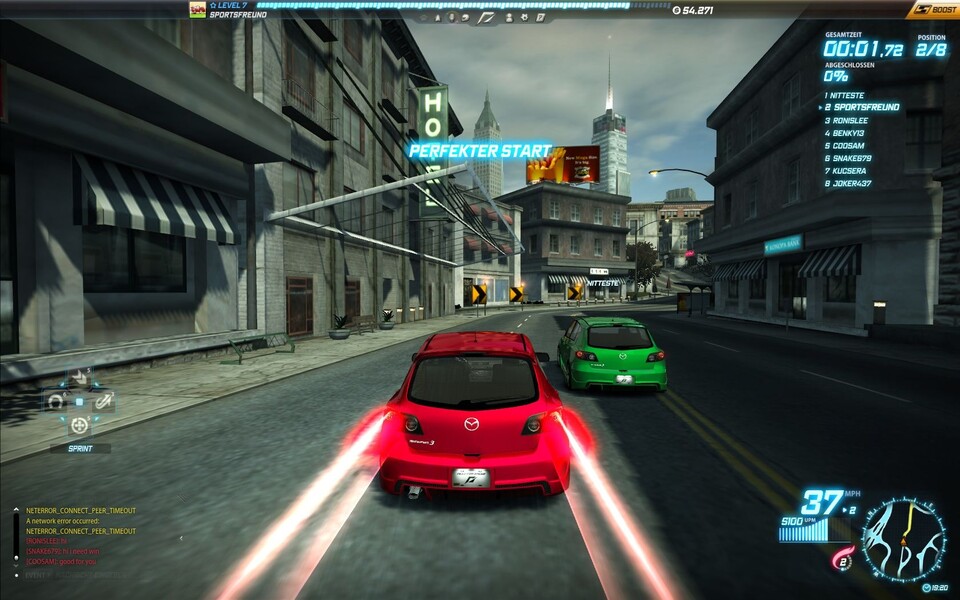 Im Online-Rennspiel Need for Speed: World treten Sie gegen Fahrer aus der ganzen Welt an.