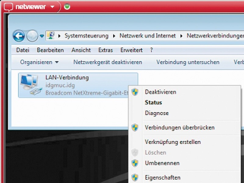 Mit Netviewer Support können Sie PCs fernwarten