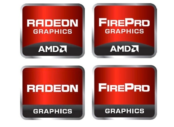 Die neuen Grafiklogos von AMD.